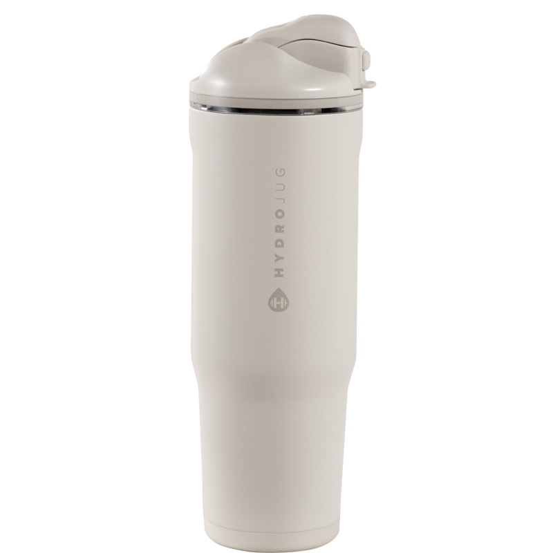Ease2o 32oz | Compact Water Bottle with Straw &amp; Chug Spout – Linen