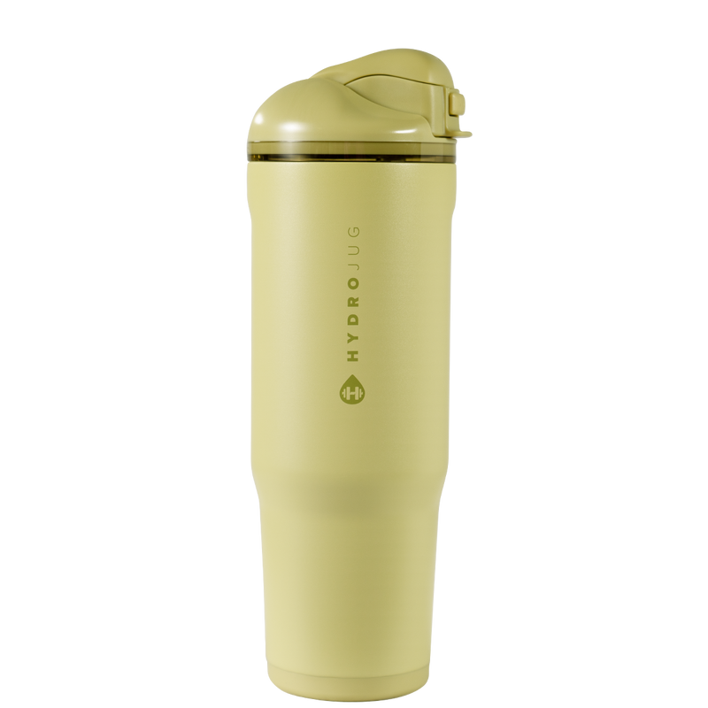 Ease2o 32oz | Compact Water Bottle with Straw &amp; Chug Spout – Olive